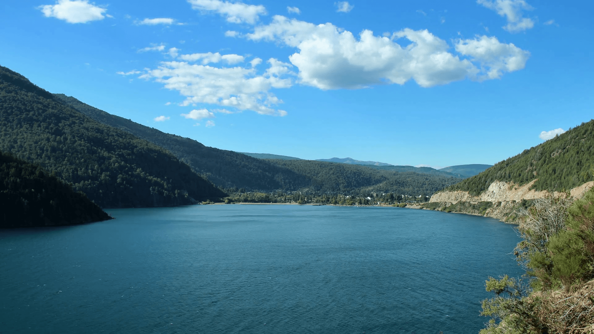 San Martin de los Andes town from Ruta de los 7 Lagos lookout