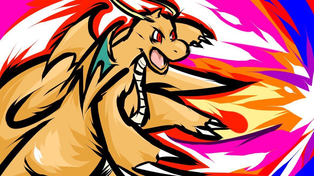 Rage Dragonite Art Wallpapers Wallpapers Themes