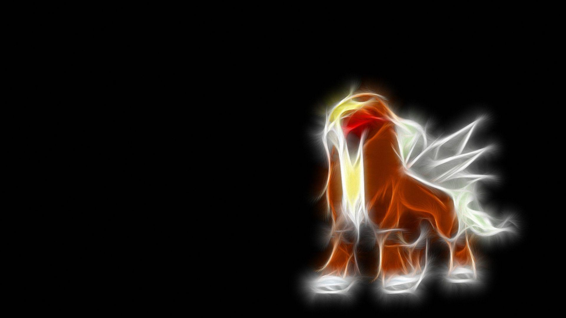 Free Cartoon Pokemon Entei Black Wallpapers Full HD 1080p