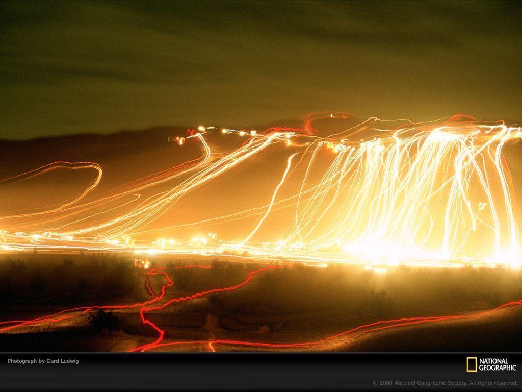 Imperial Sand Dunes, California, Headlights, Photo of the Day