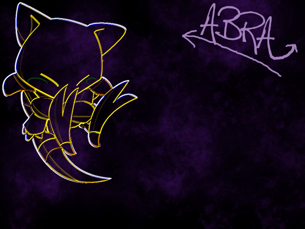 Abra backgrounds by IcebladeAbra