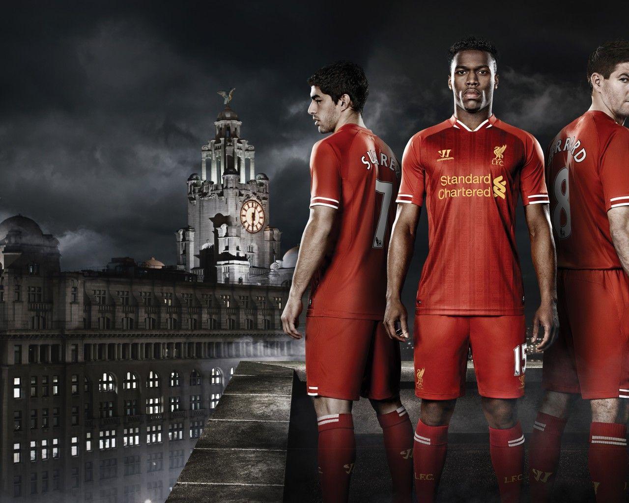 Wallpapers Daniel Sturridge, Luis Suárez, Steven Gerrard, Liverpool