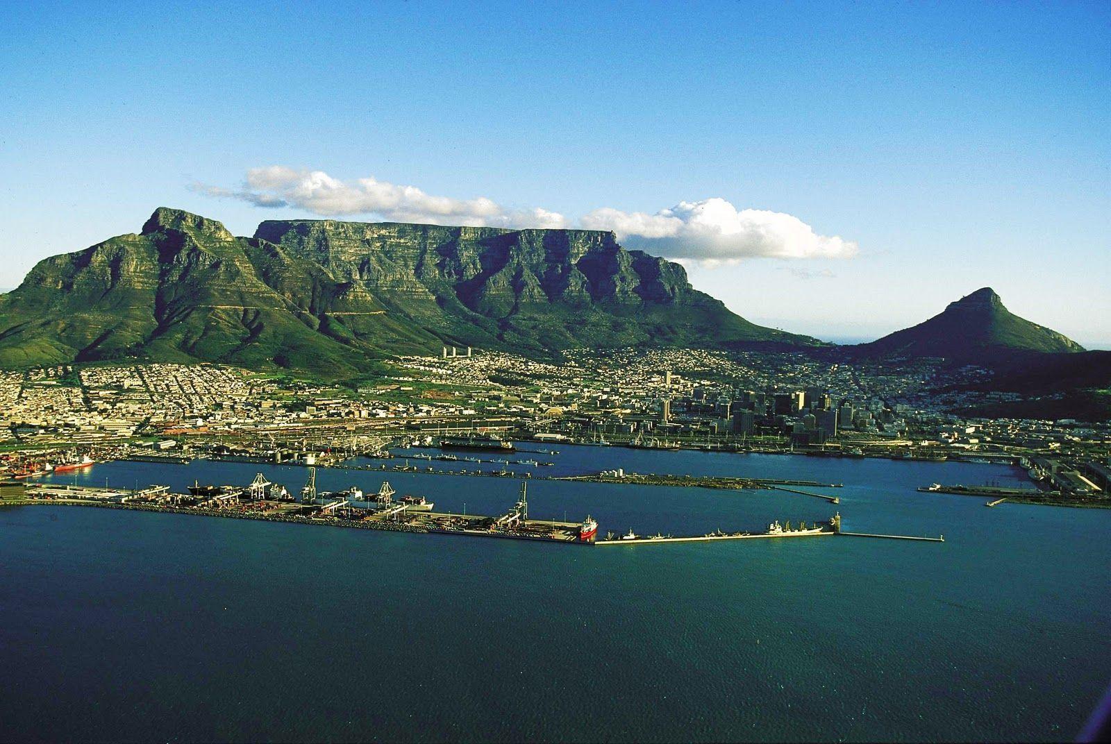 Table mountain cape town backgrounds Stock Free Image