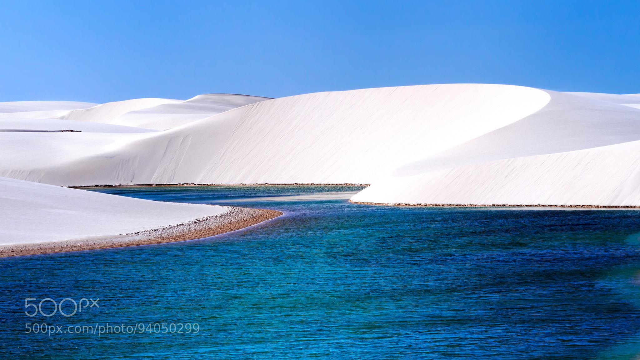 Nope, that isn’t snow. Those are the pristine white sand dunes of