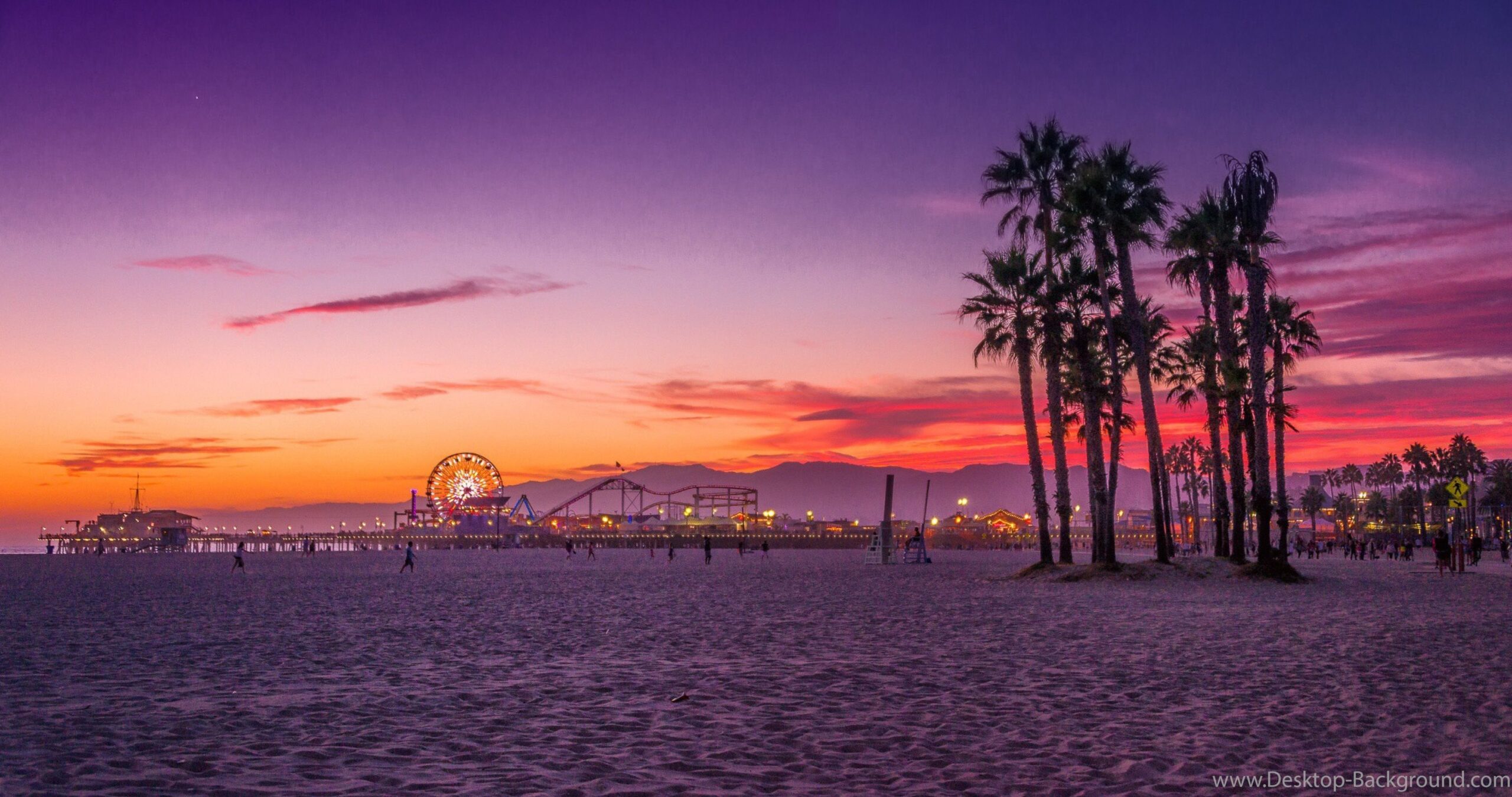 Los Angeles, Santa Monica Beach Wallpapers 4K