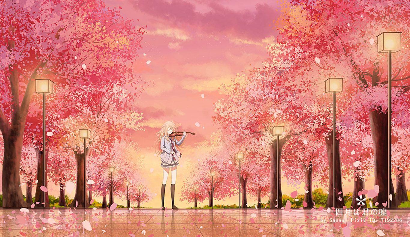 Anime Your Lie In April Kaori Miyazono Wallpapers