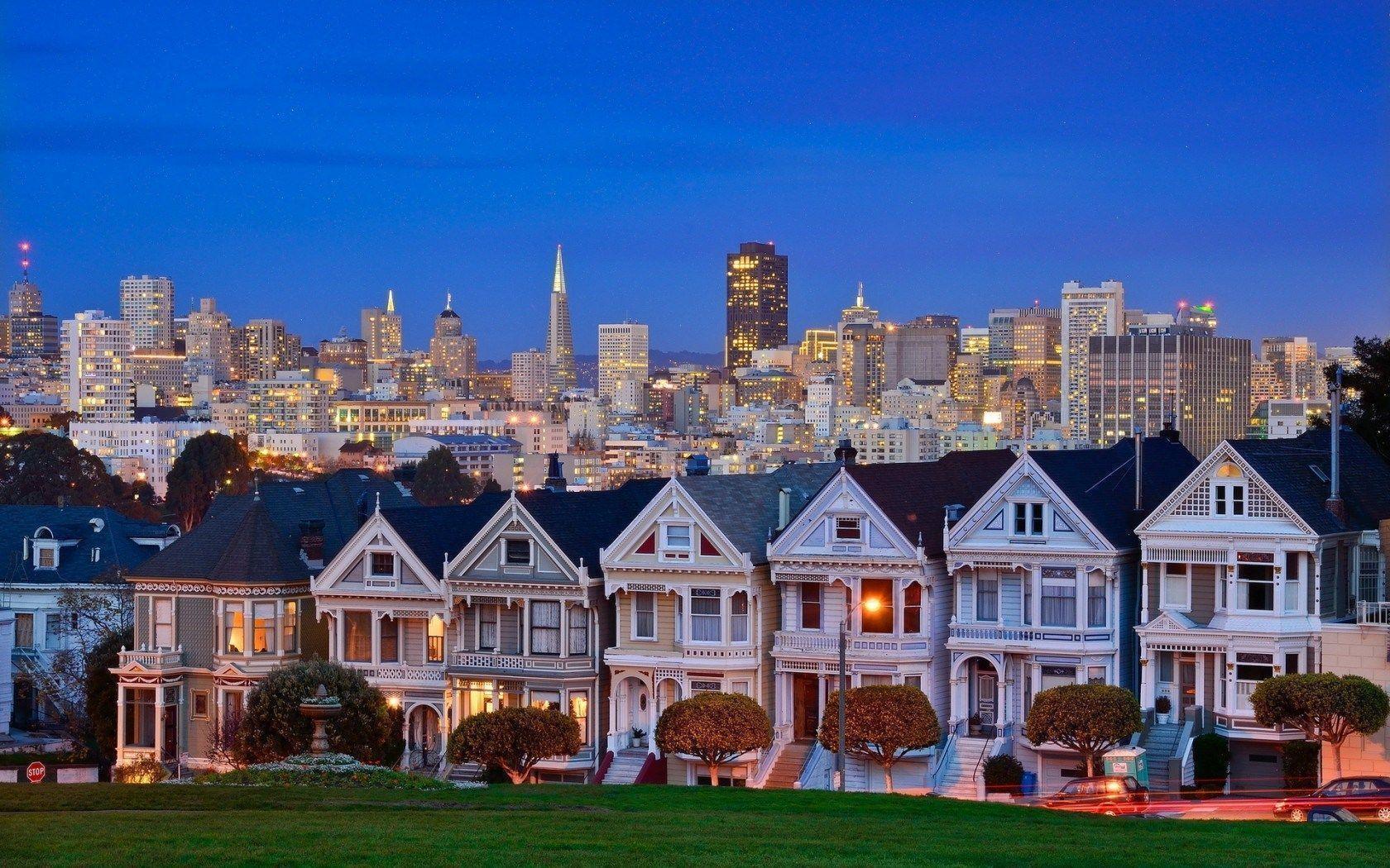 USA California San Francisco Alamo Square HD Wallpapers