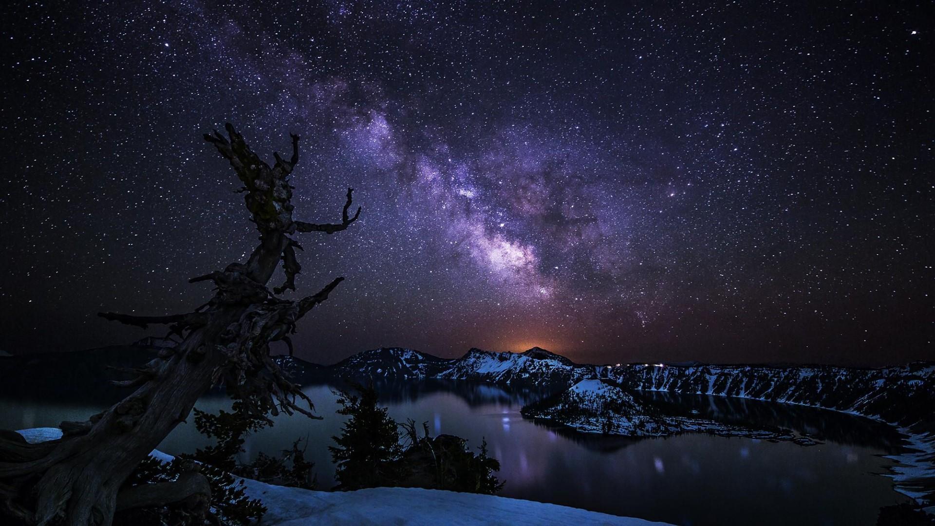 Milky Way Over Crater Lake, Crater Lake National Park, Oregon