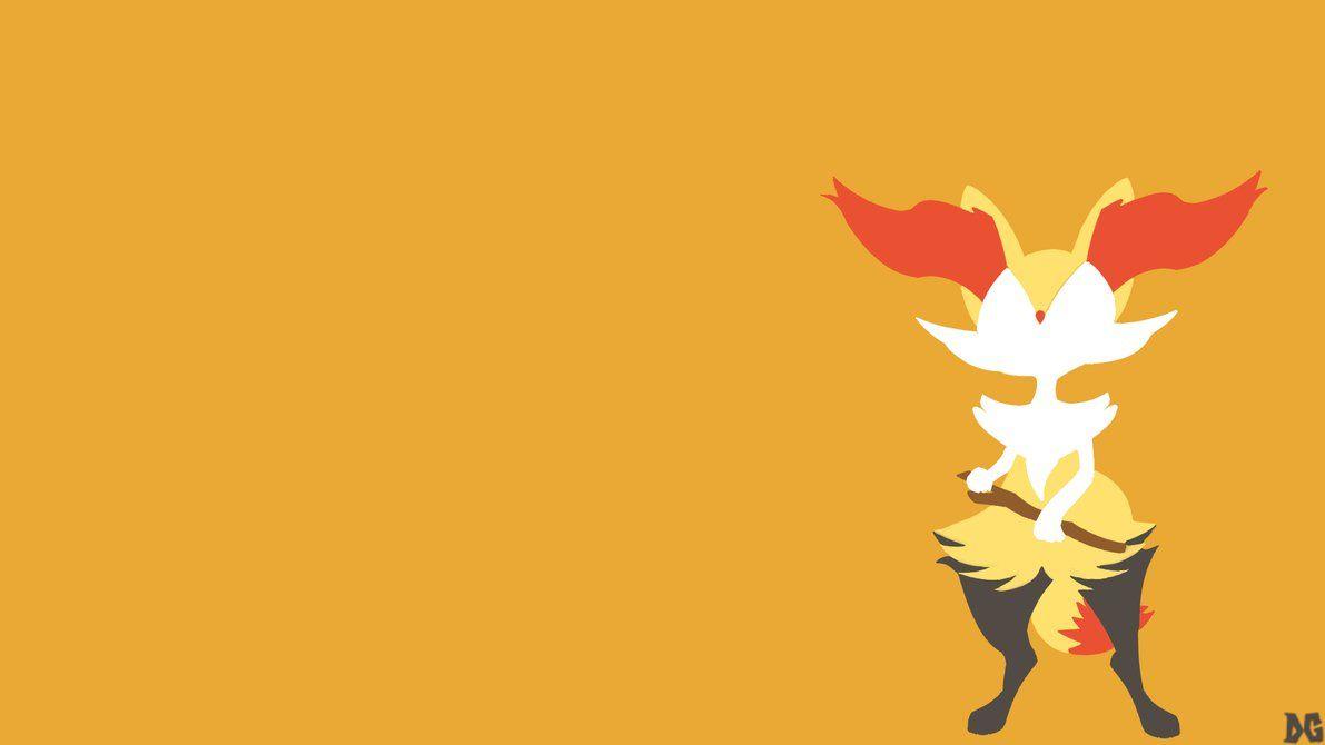 Braixen Minimalistic Wallpapers by DGenr