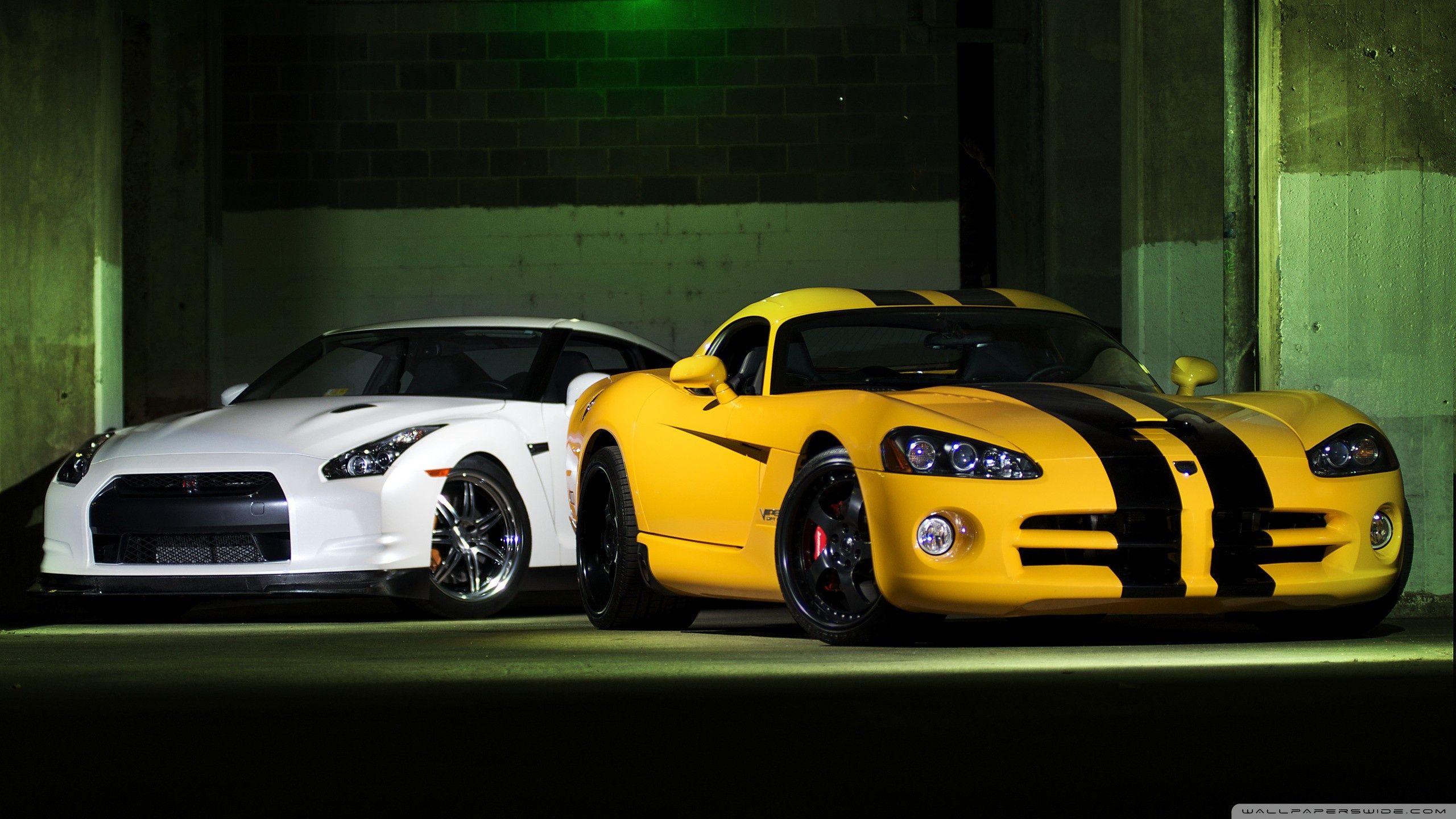 Nissan GTR And Dodge Viper ❤ 4K HD Desktop Wallpapers for • Wide