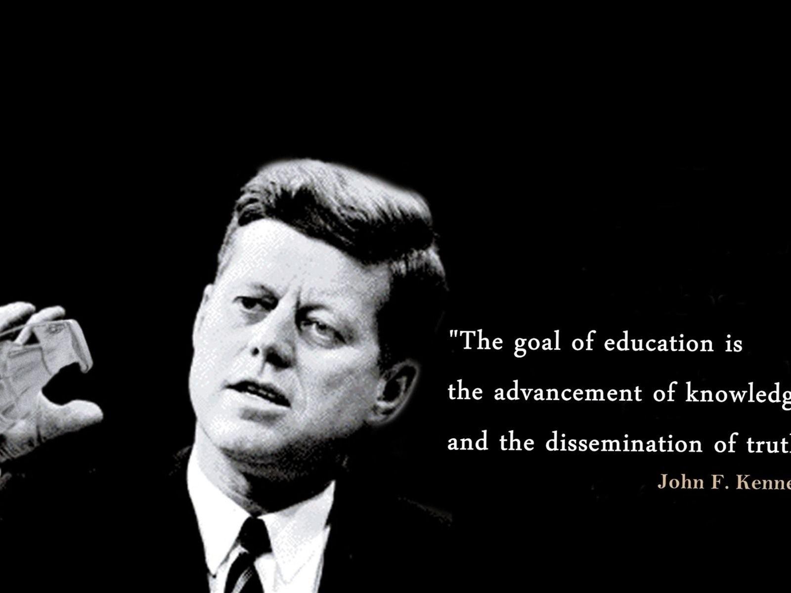 John F. Kennedy Education Quotes Wallpapers 00817