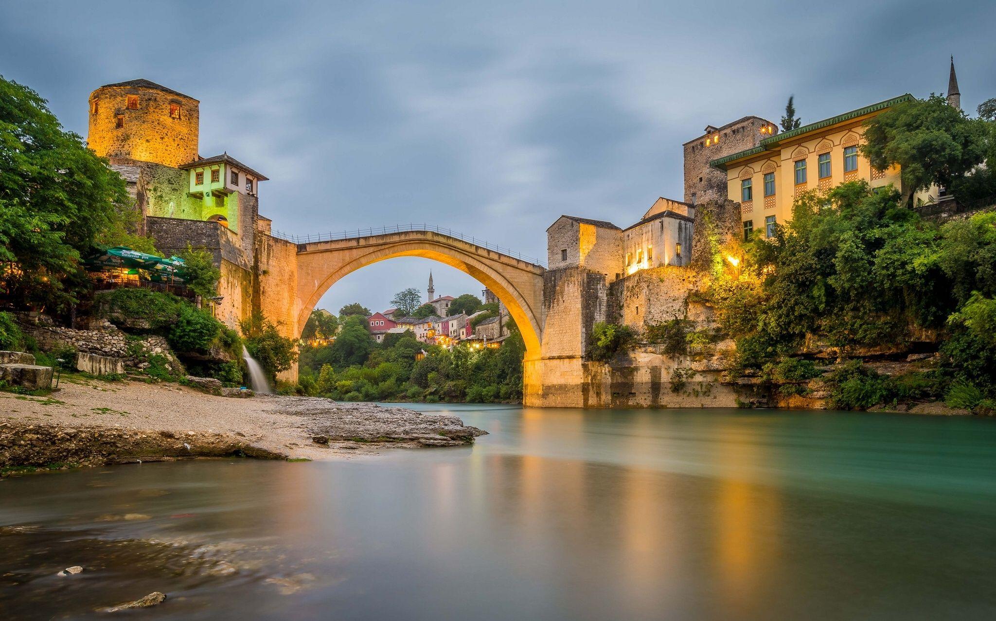 Wallpapers Bosnia and Herzegovina Mostar, Neretva river