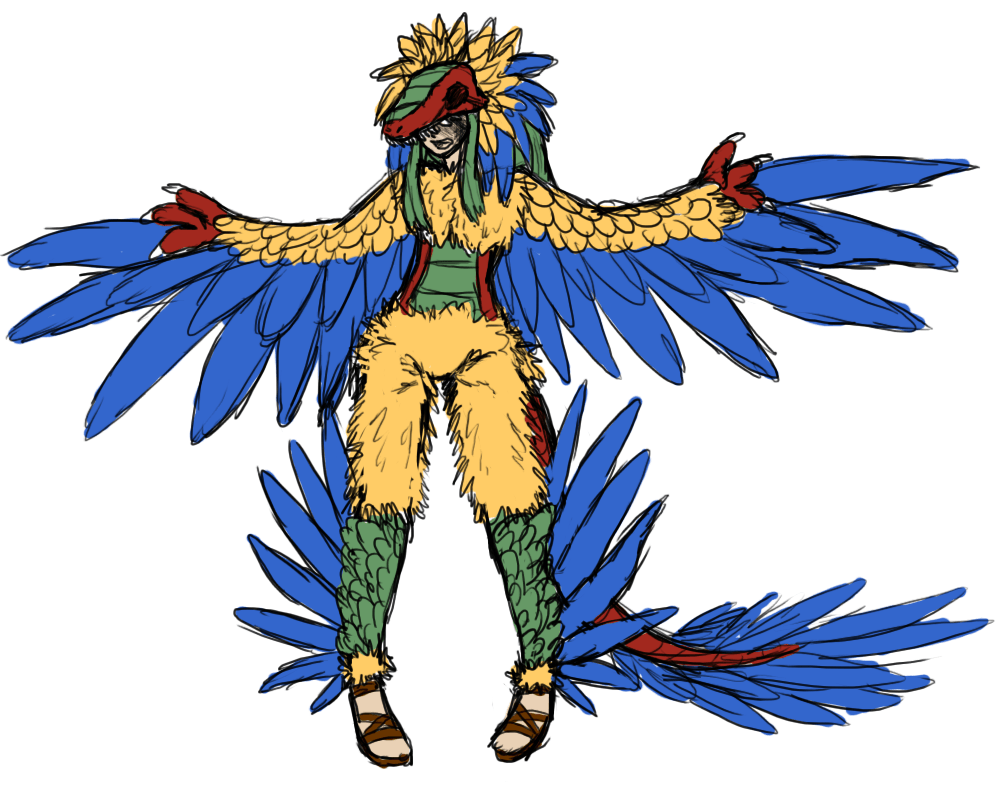 Archeops Gijinka by cometthemicroraptor