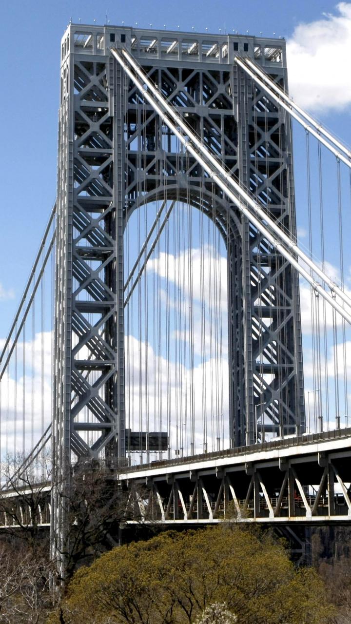 Download Wallpapers George Washington Bridge, Girder Bridge