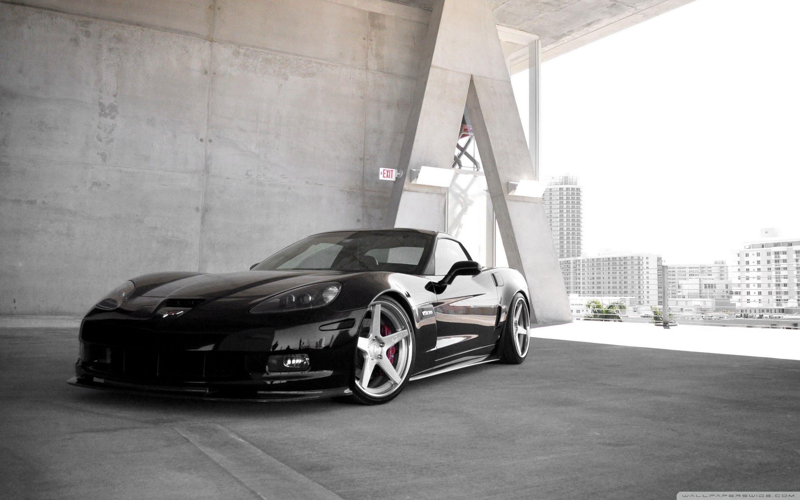 Black Chevrolet Corvette Z06 ❤ 4K HD Desktop Wallpapers for 4K Ultra