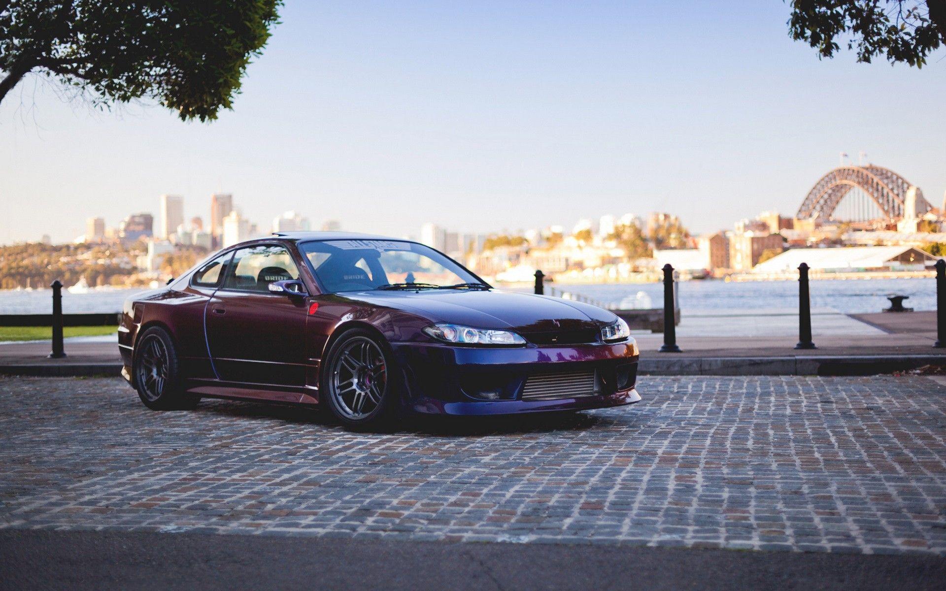 cars, tuning, Australia, Nissan Silvia, Sydney Harbour Bridge, JDM