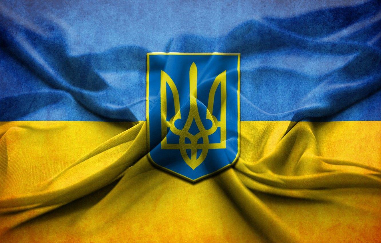 Wallpapers flag, Ukraine, coat of arms, Ukraine, Ukraine image for