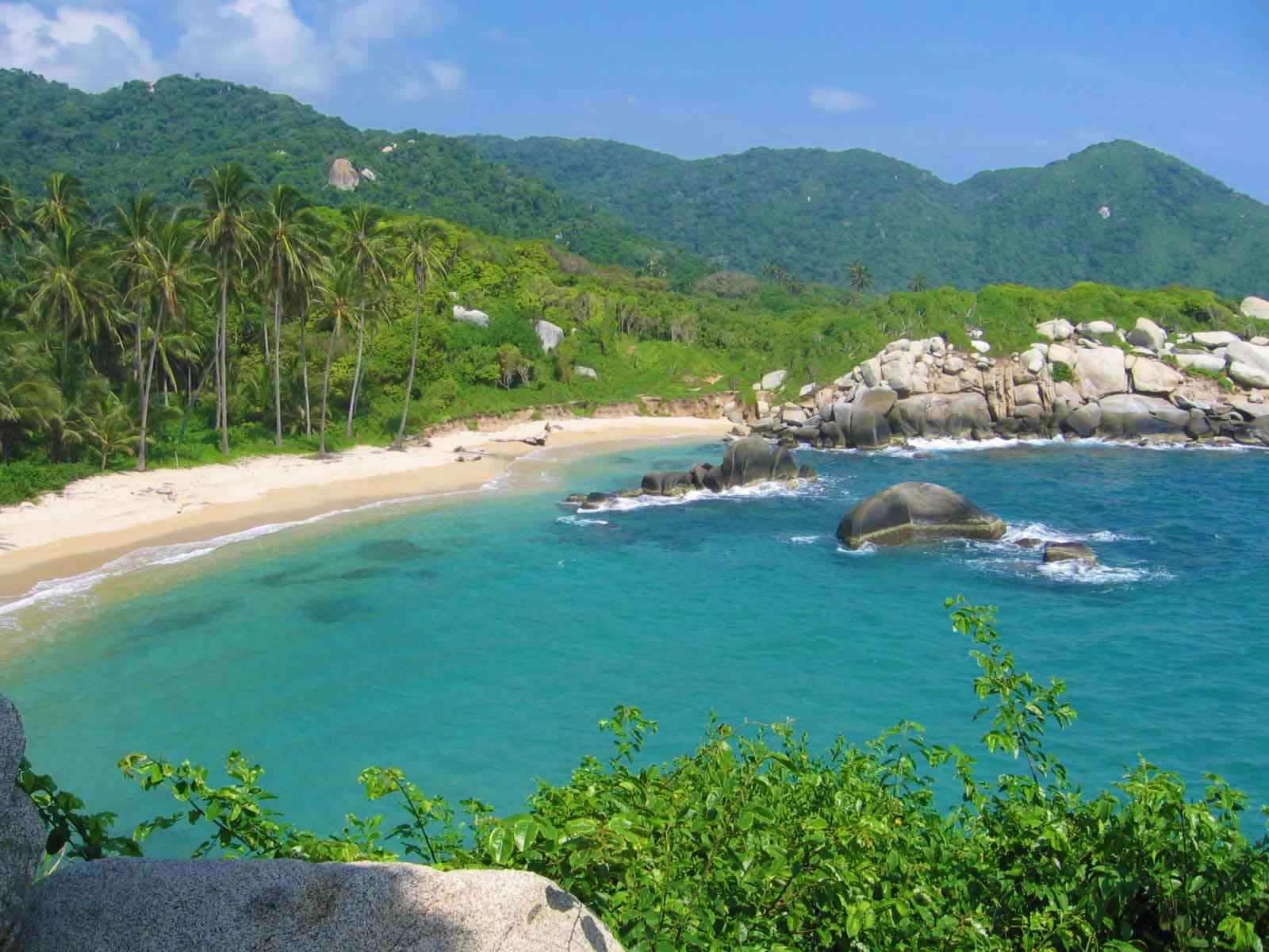 Hidden Beach in Tayrona National Park, Santa Marta, Colombia