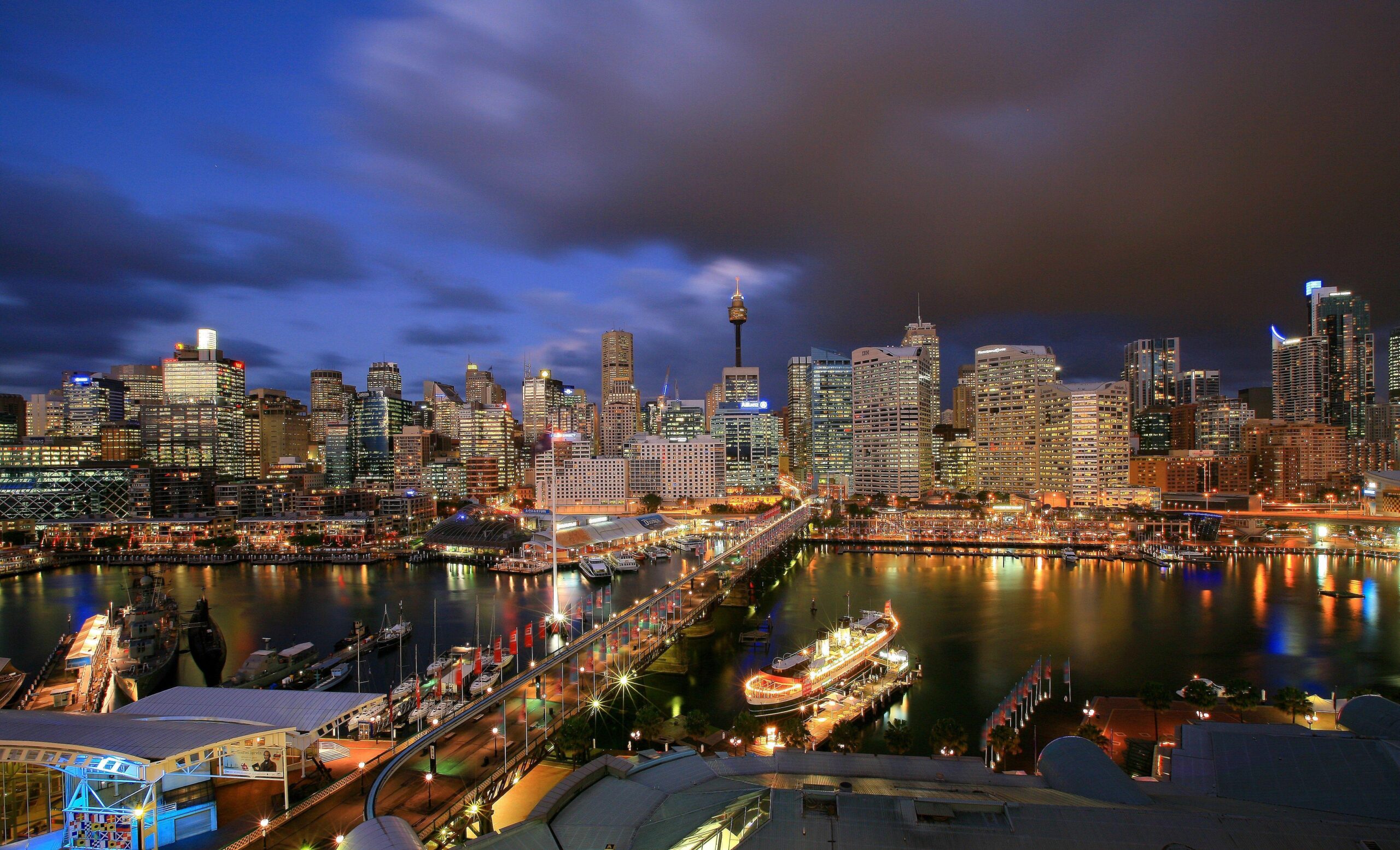 Darling Harbour City Centre of Sydney of Australia Country HD