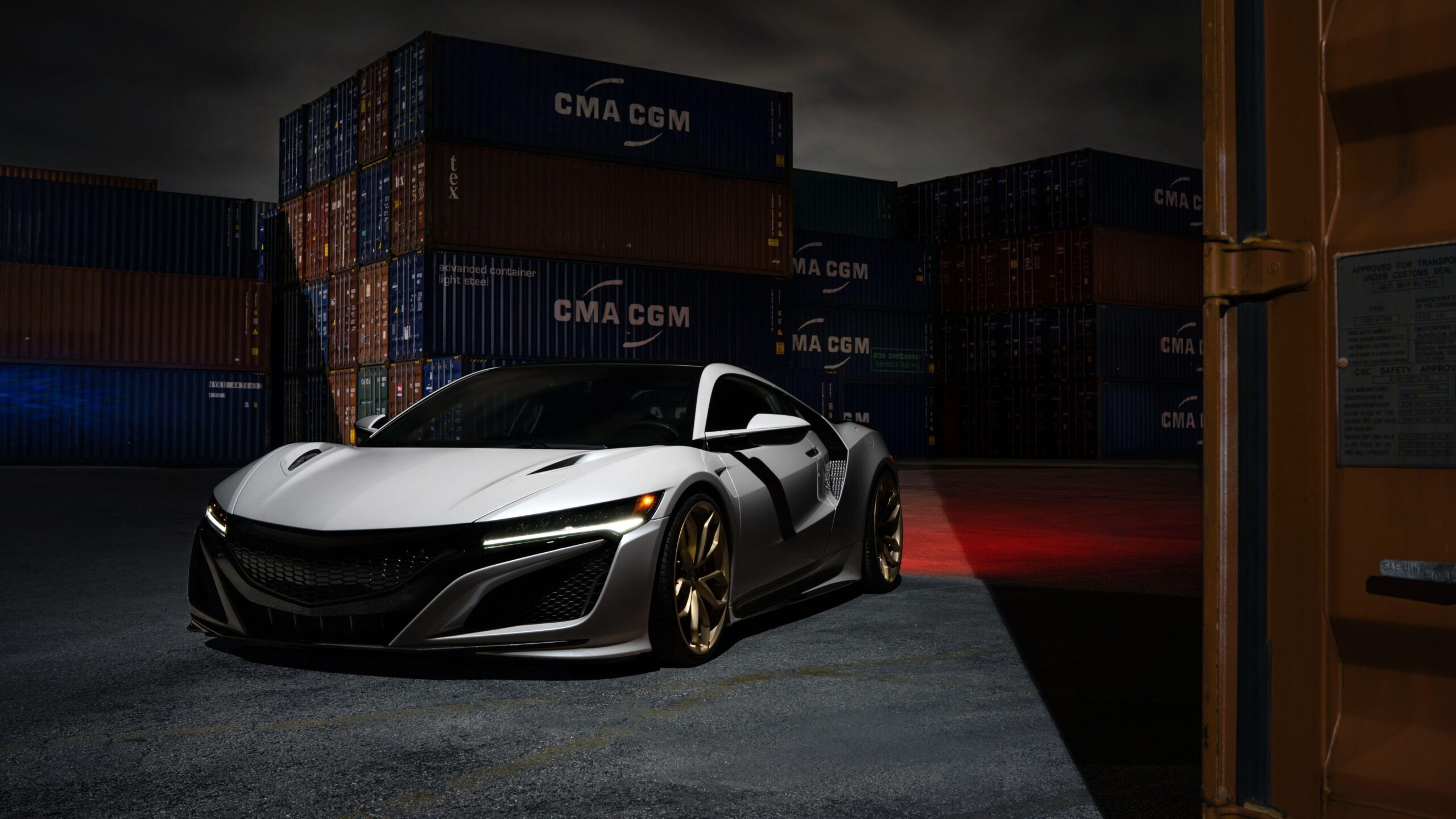 2017 Acura NSX HRE Wheels 5K Wallpapers