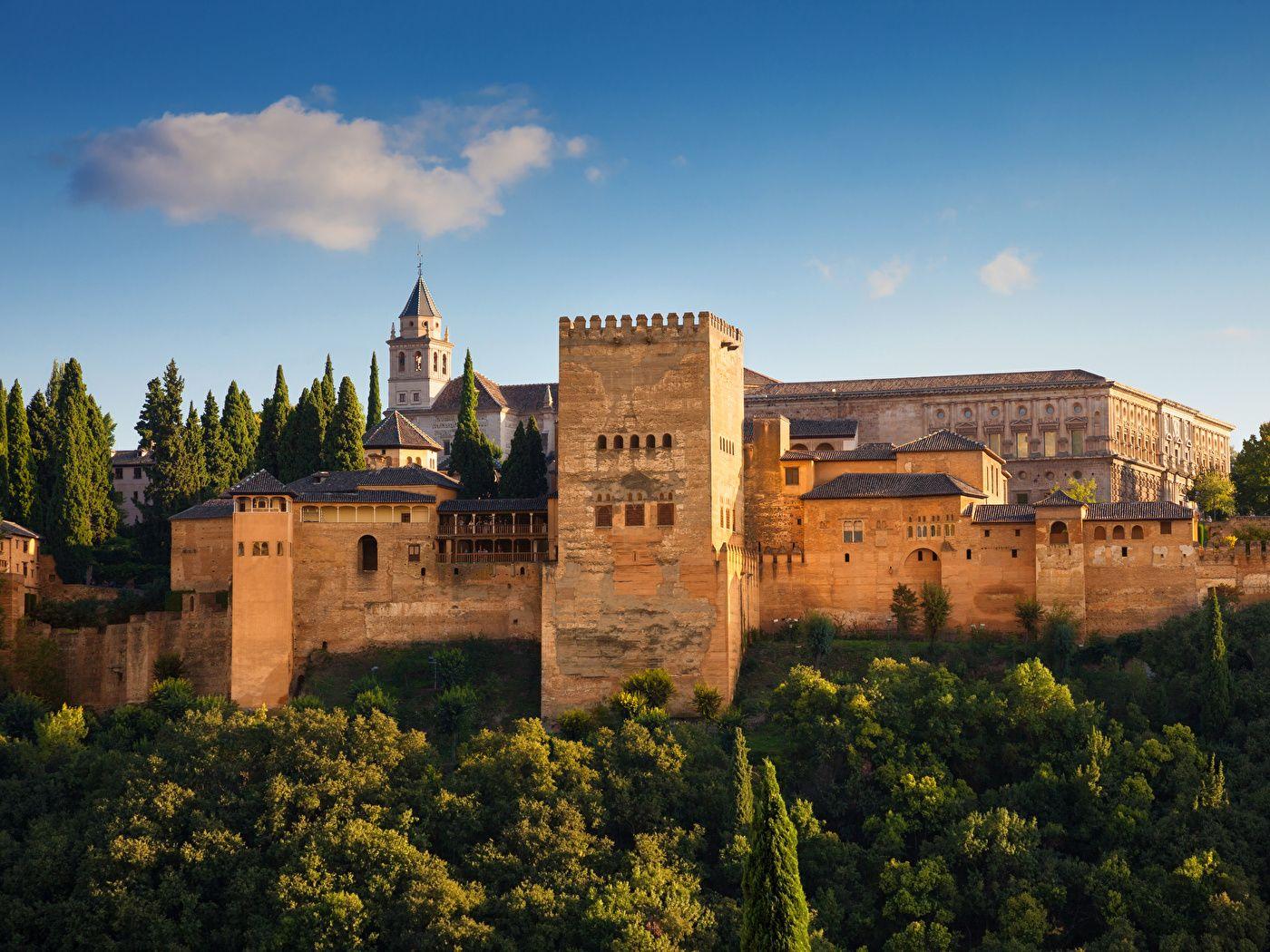 Photos Spain Fortification Alhambra de Granada Parks