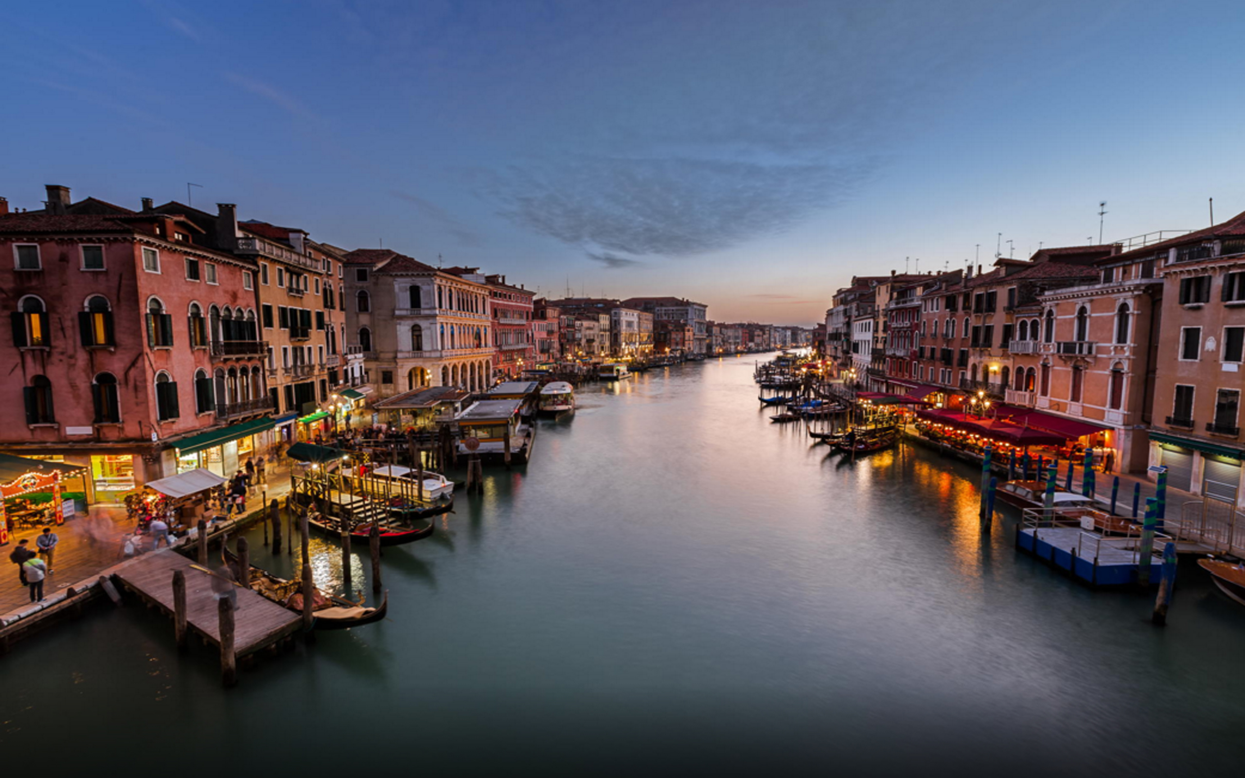 View On Grand Canal From Rialto Bridge, Venice, Italy Hd Wallpapers