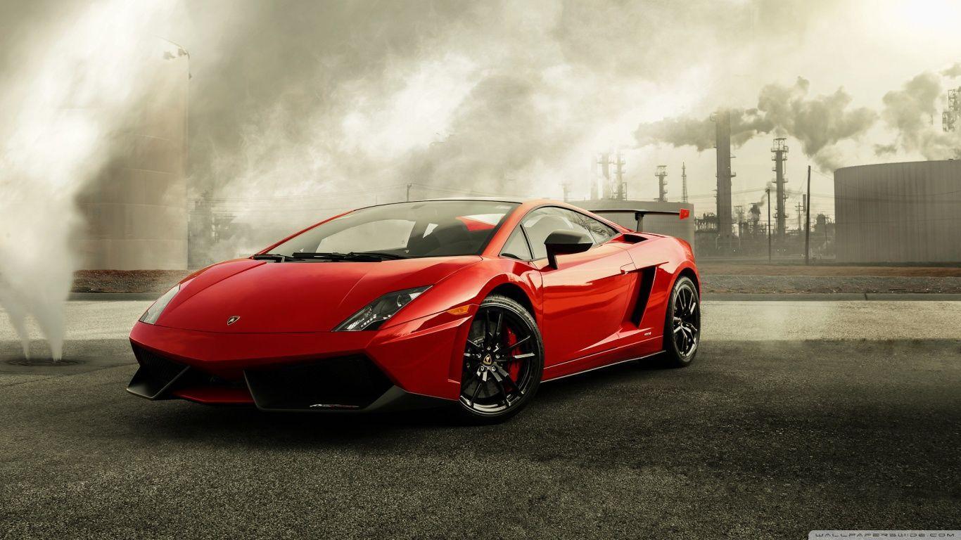 Red Lamborghini Gallardo HD desktop wallpapers : High Definition