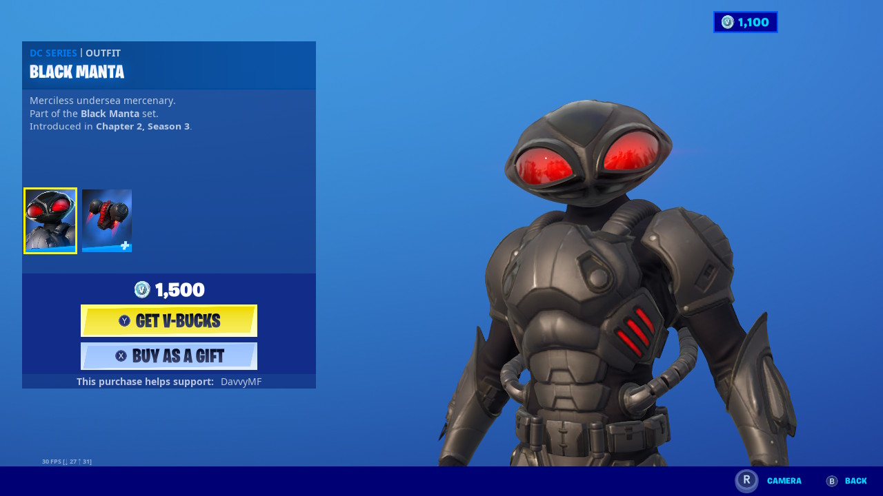 Black Manta Fortnite wallpapers