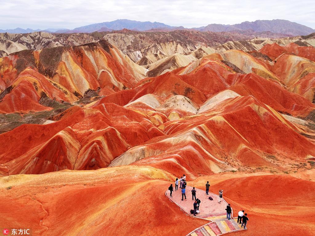 Amazing Danxia landform in NW China