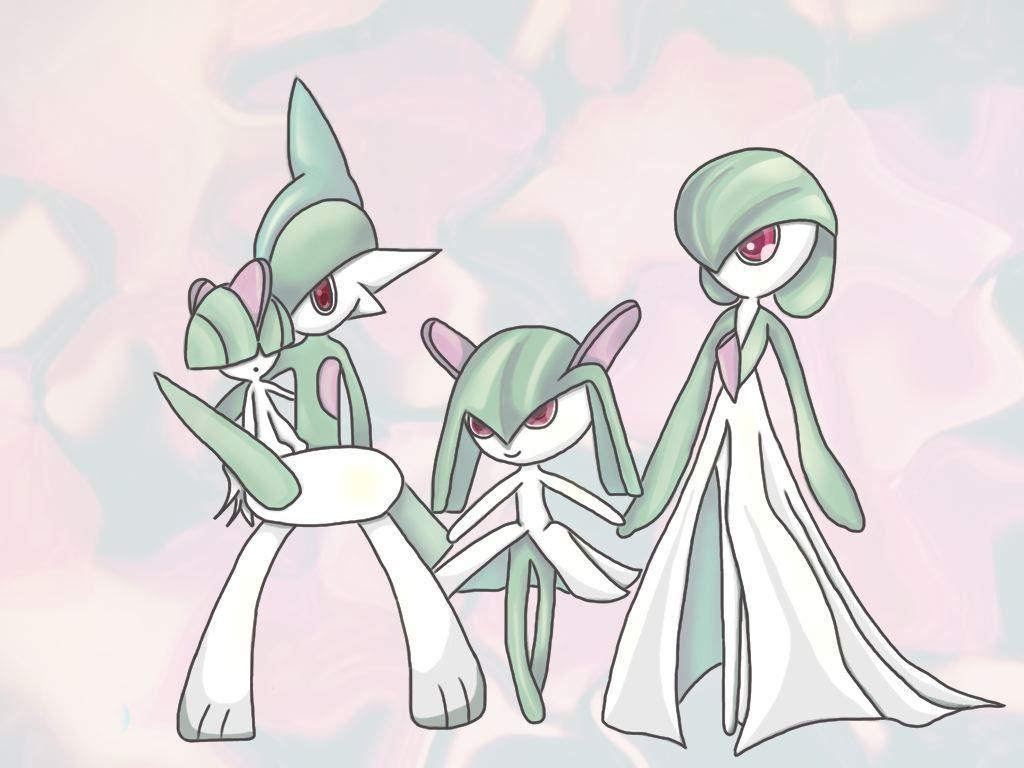 Ralts, Kirlia, Gardevoir and Gallade by caffeine