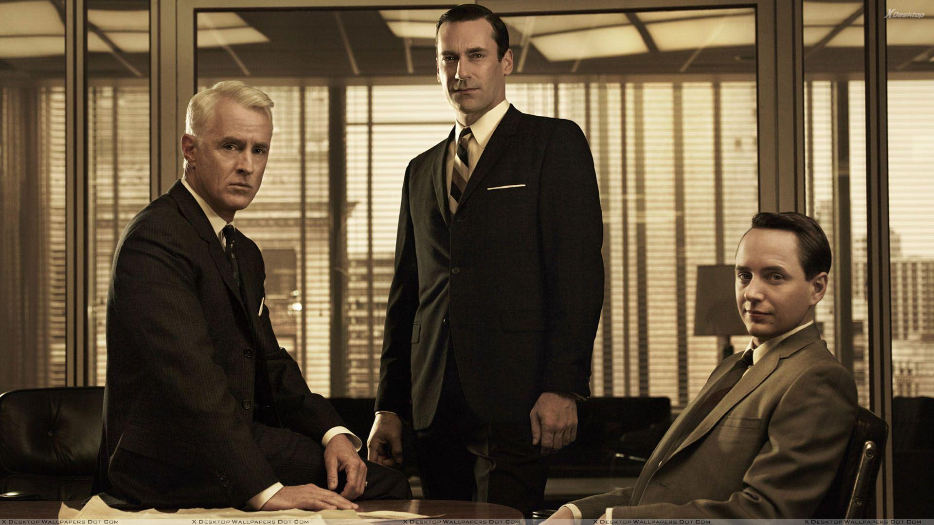 Mad Men Jon Hamm, Vincent Kartheiser & nd John Slattery Wallpapers