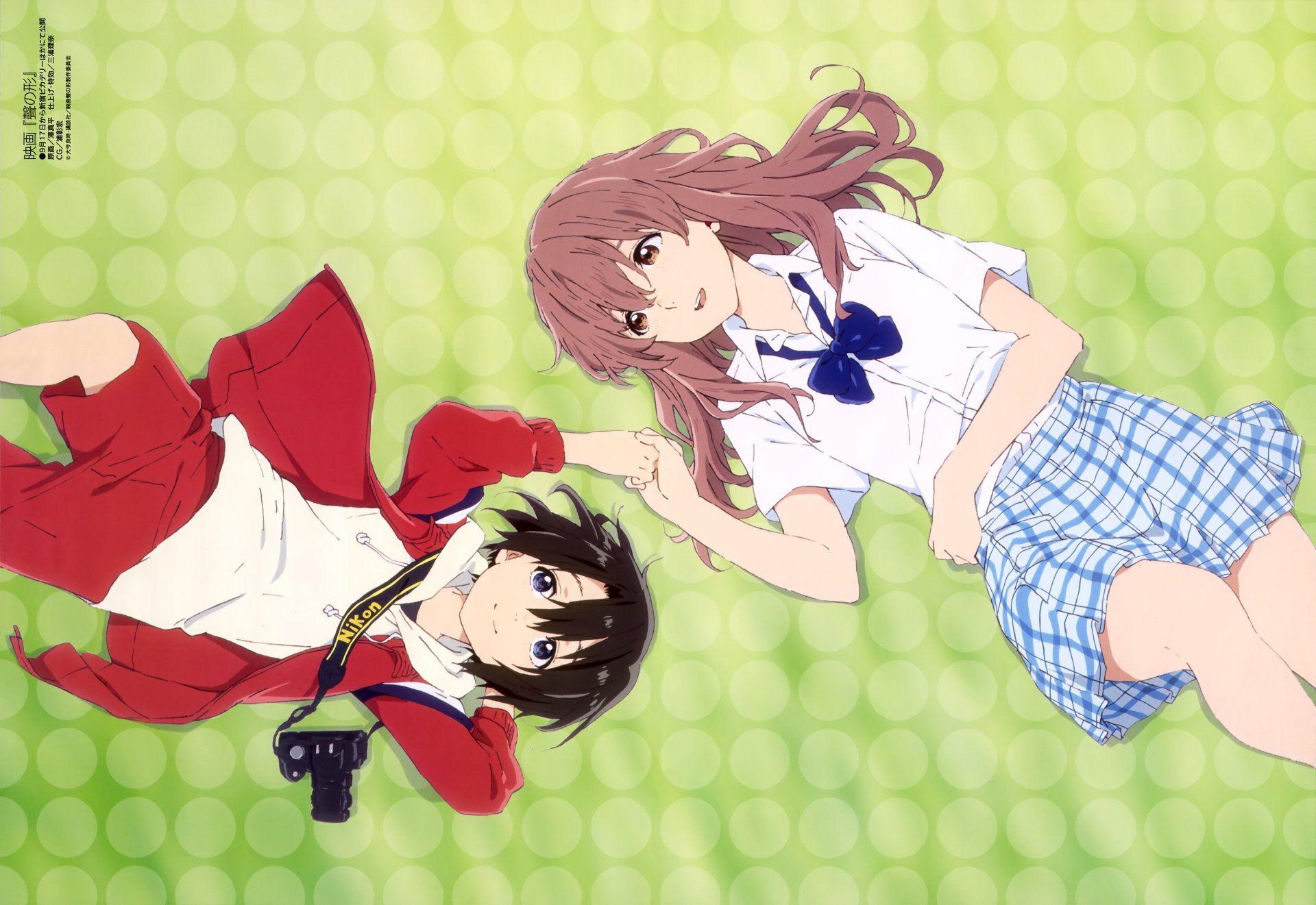 Anime Koe No Katachi Yuzuru Nishimiya Shouko Nishimiya Wallpapers