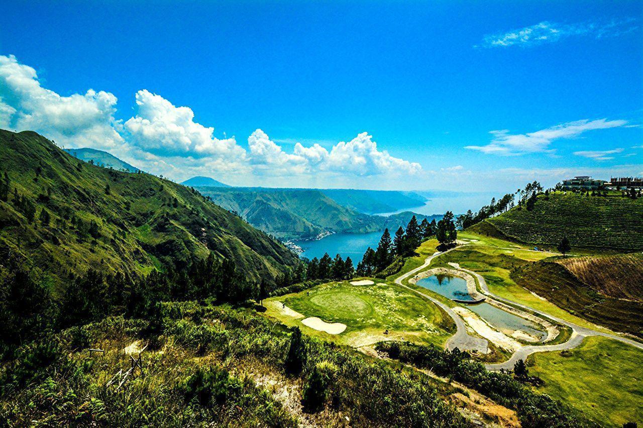 Wallpapers Indonesia Lake Toba Sumatra Nature Mountains Sky Fields