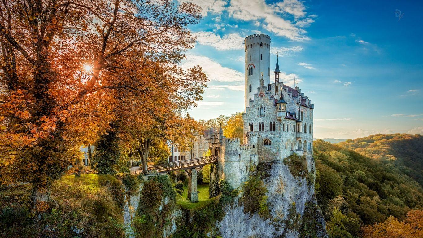 HD Backgrounds Baden Wuerttemberg Lichtenstein Castle Commune