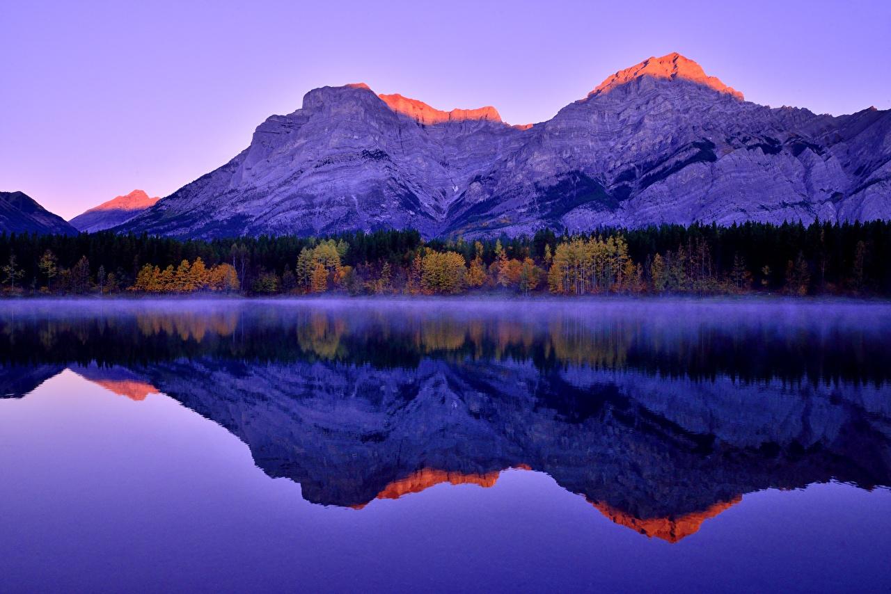 Wallpapers Canada Canadian Rockies Kananaskis Nature Mountains Lake