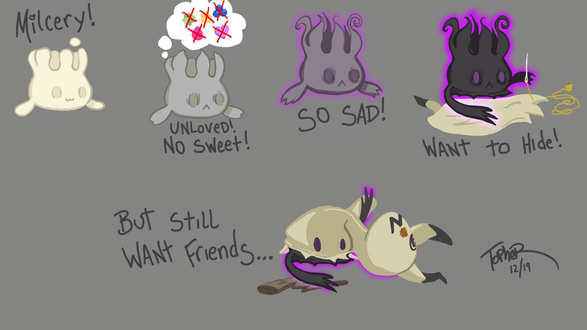 OC] Mimikyu is a dead Milcery, I will not be accepting questions