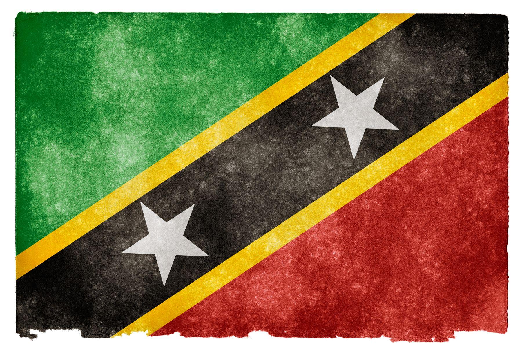 Saint Kitts and Nevis Grunge Flag HD Wallpapers