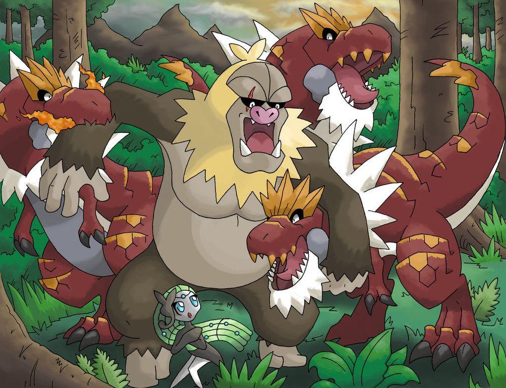 Slaking Kong vs Tyrantrum by Jougeroth