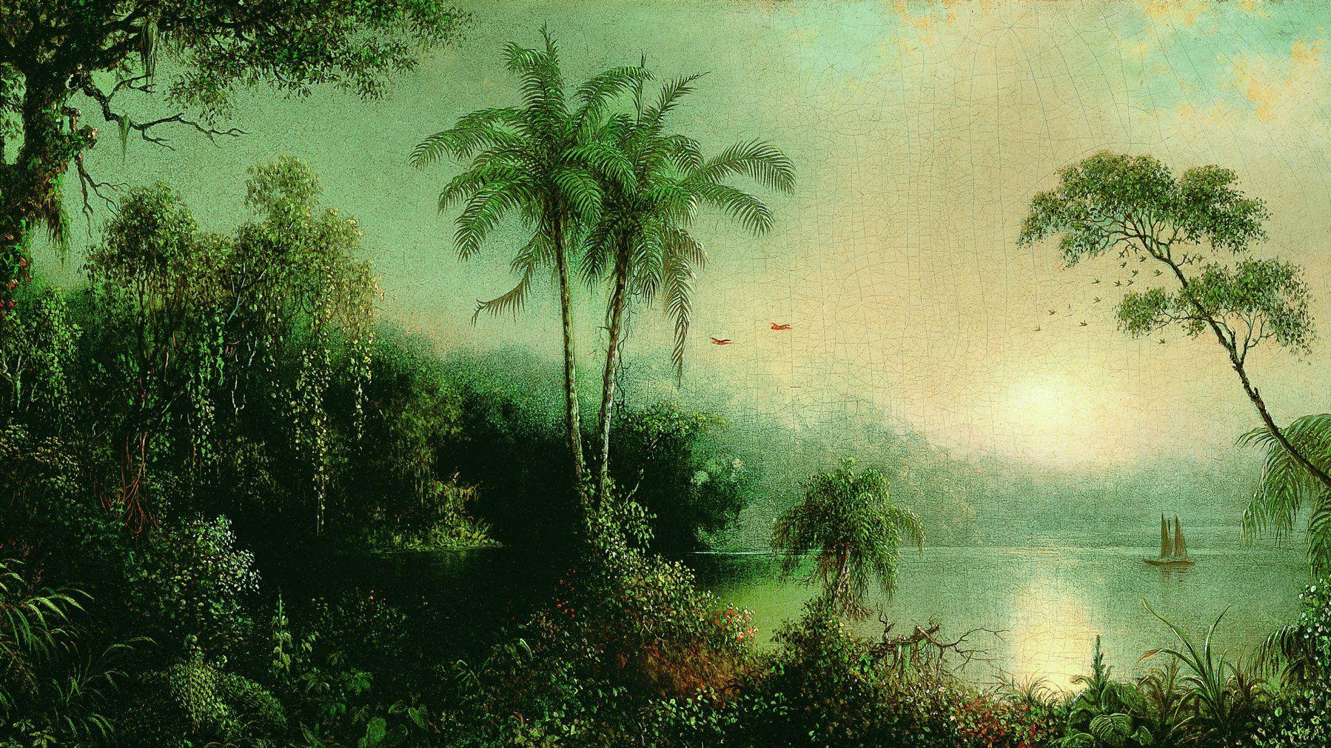 Download trees, painting, jungle, a