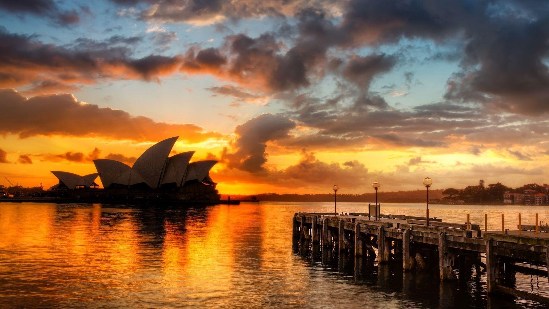 sydney sunset sydney opera house wallpapers and backgrounds