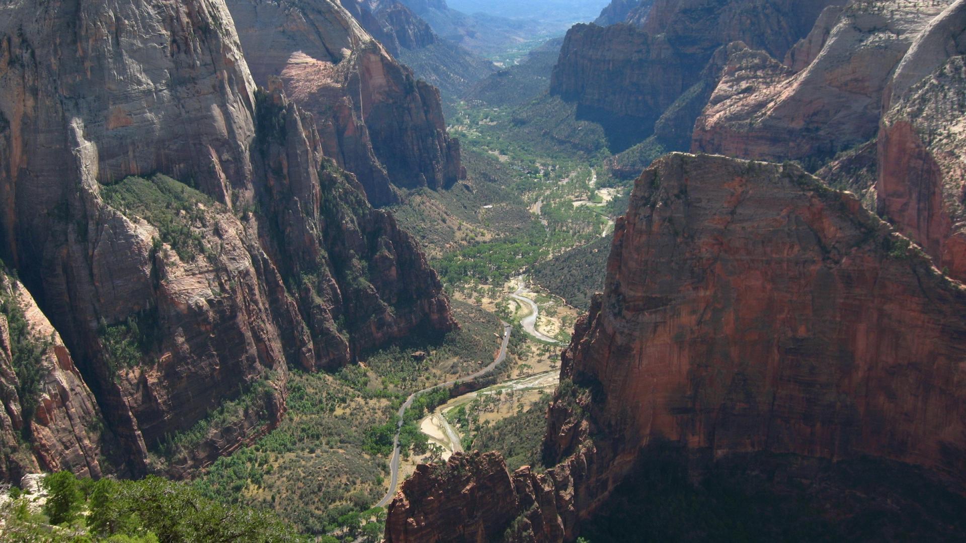 Mountains landscapes nature zion national park wallpapers