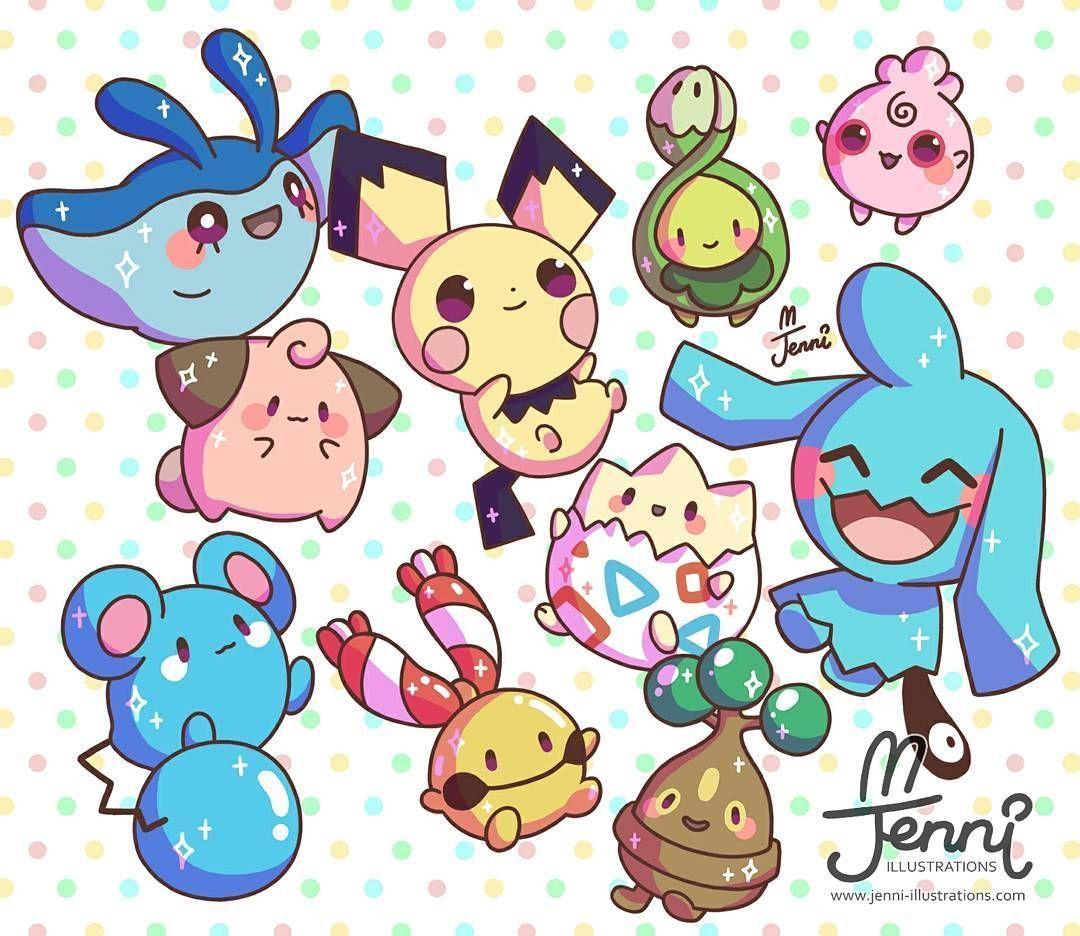 Drew some baby Pokemon hehe . . .