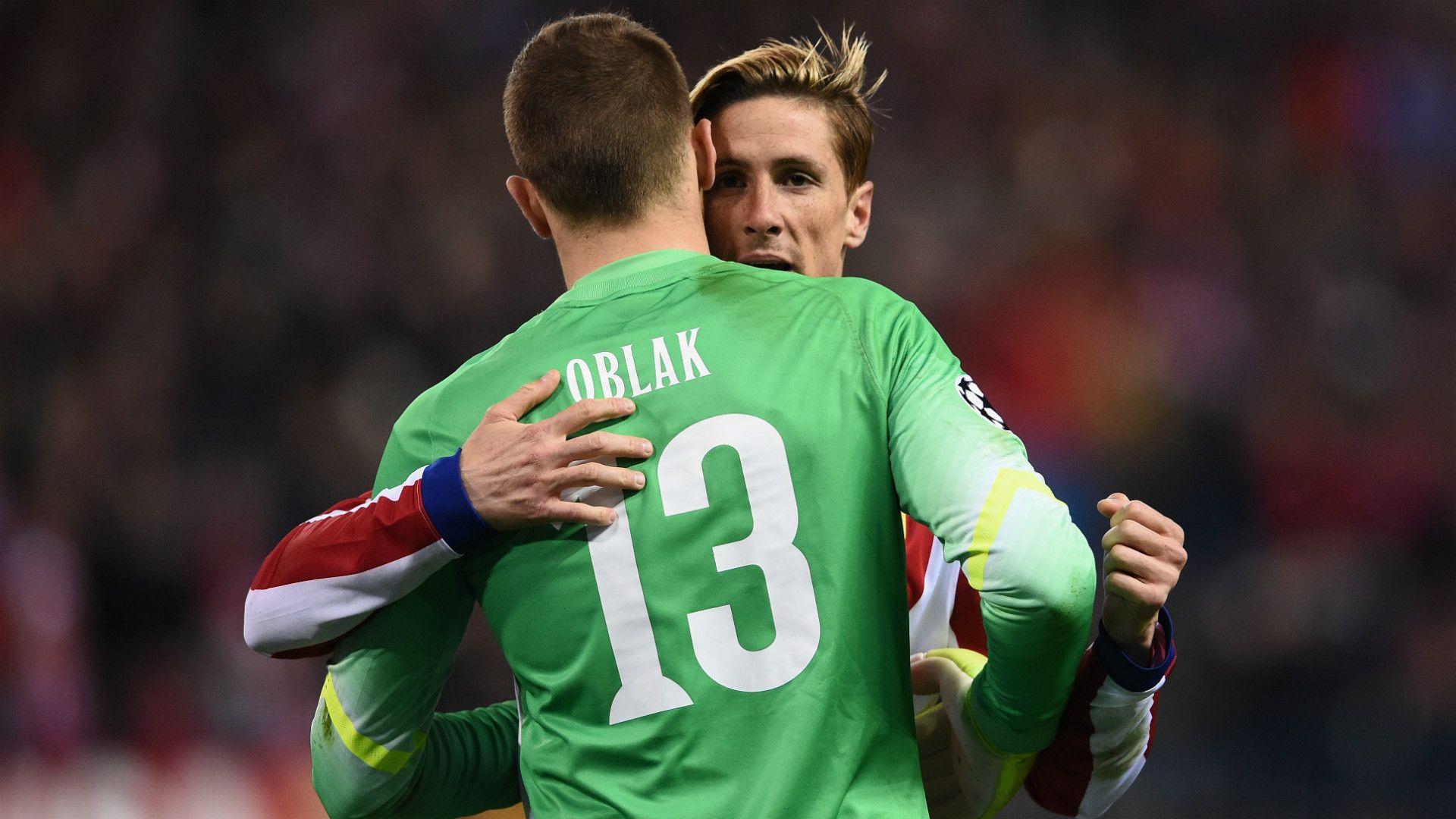 Fernando Torres Jan Oblak Atletico de Madrid Bayer Leverkusen