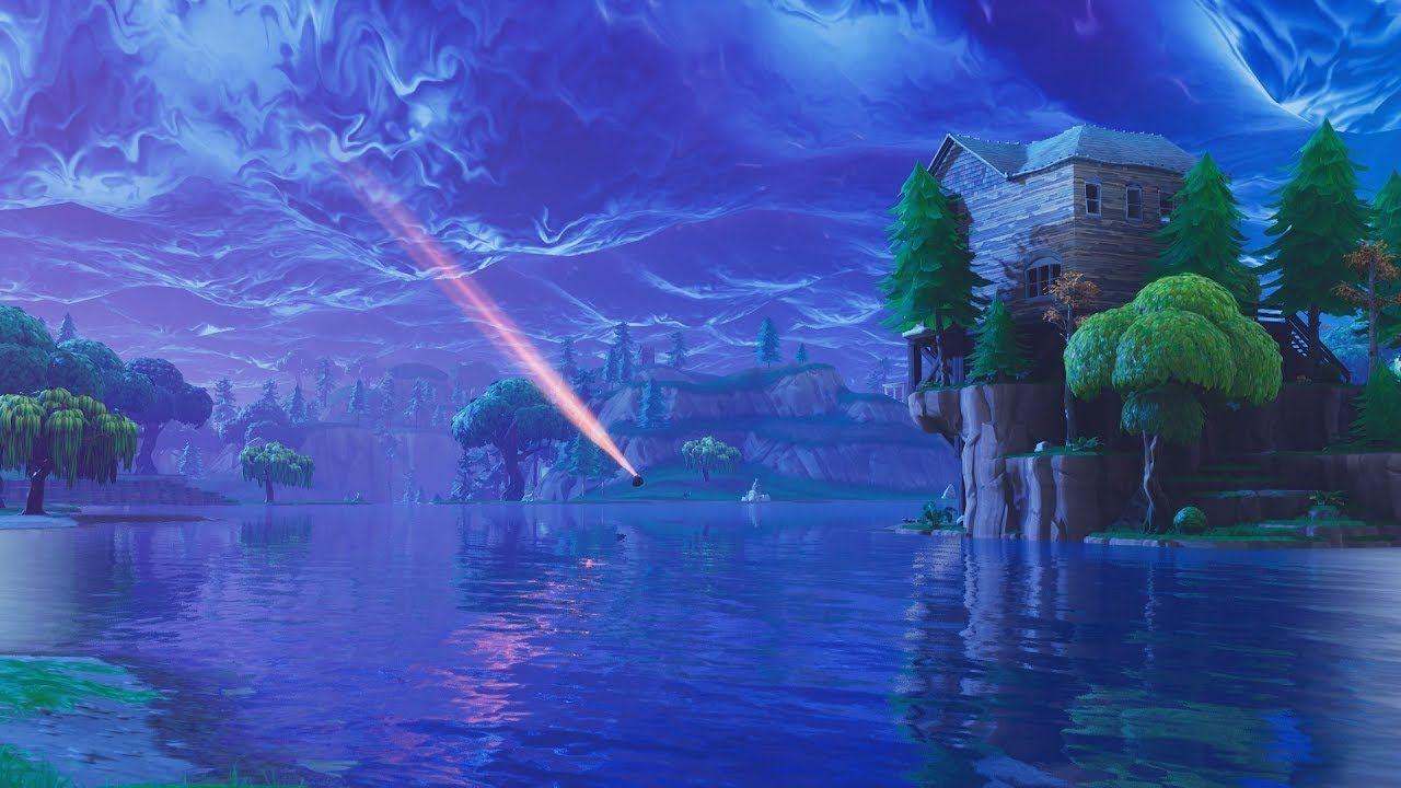 Fortnite with Meteors Backgrounds