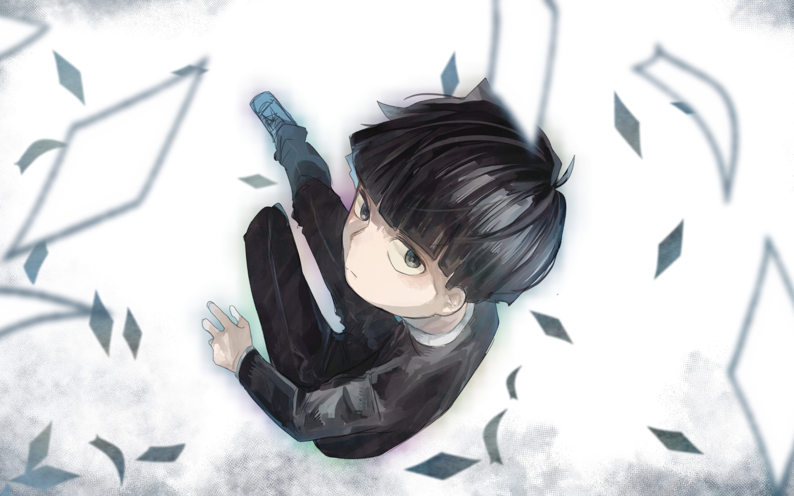 Download wallpapers Shigeo Kageyama, 4k, Mob, manga, White T