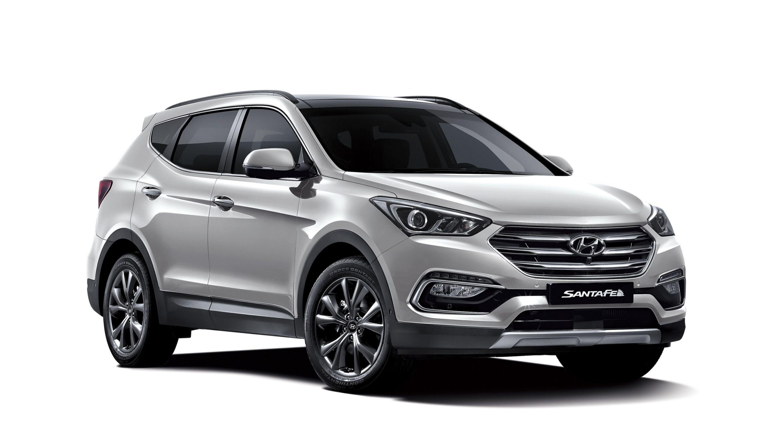 Wallpapers Hyundai Santa Fe auto White backgrounds