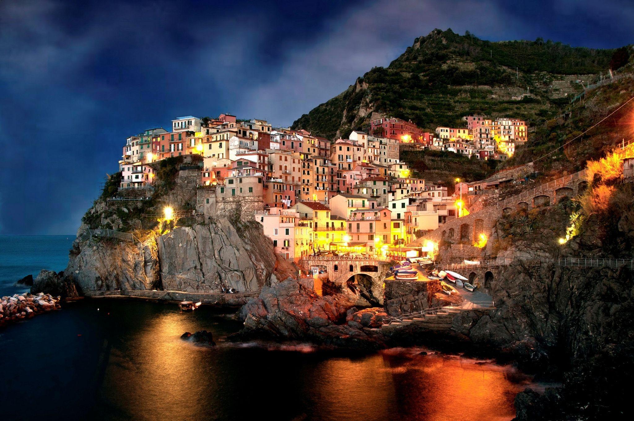 Amalfi Coast At Night