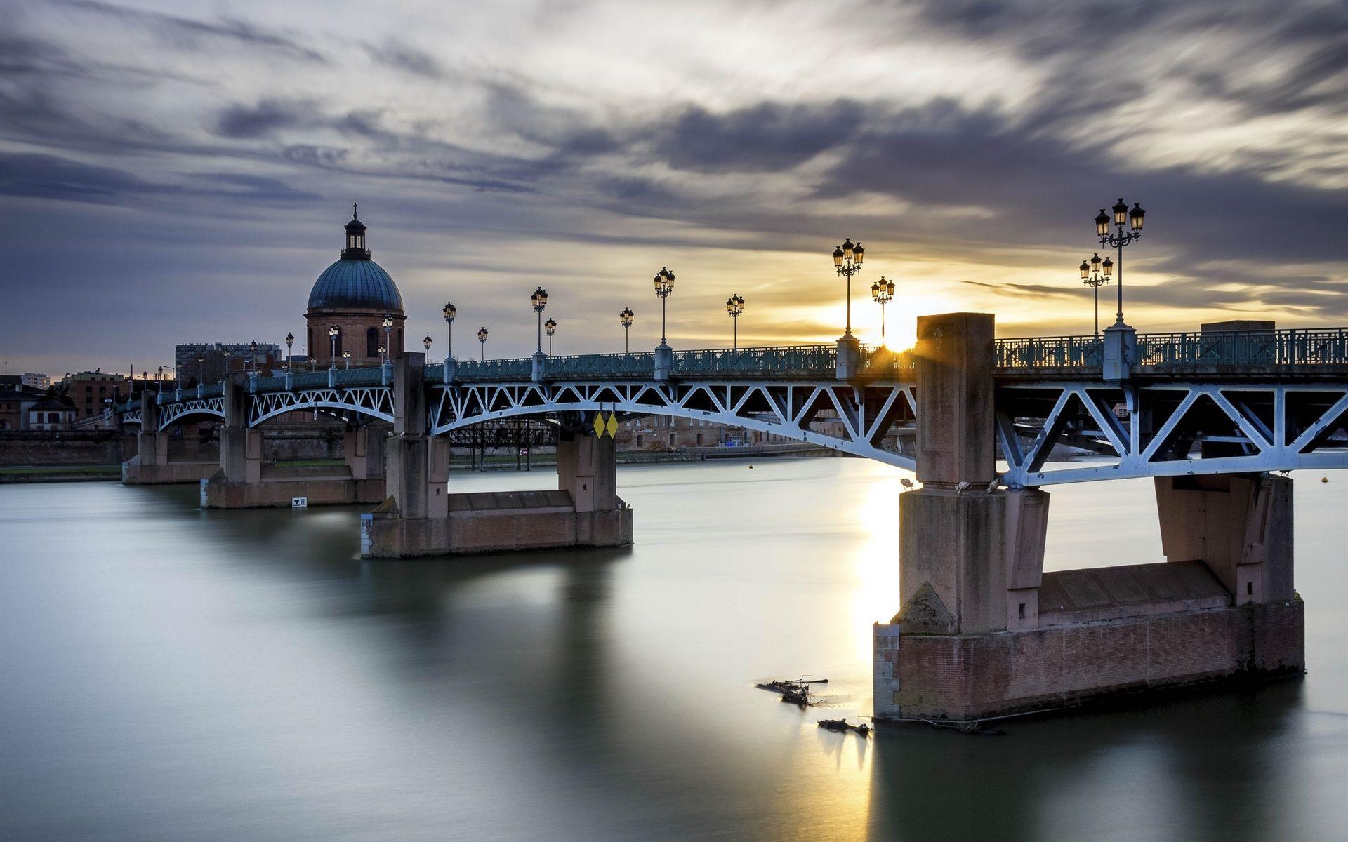 Wallpapers Toulouse, France, bridge, river HD Picture, Image