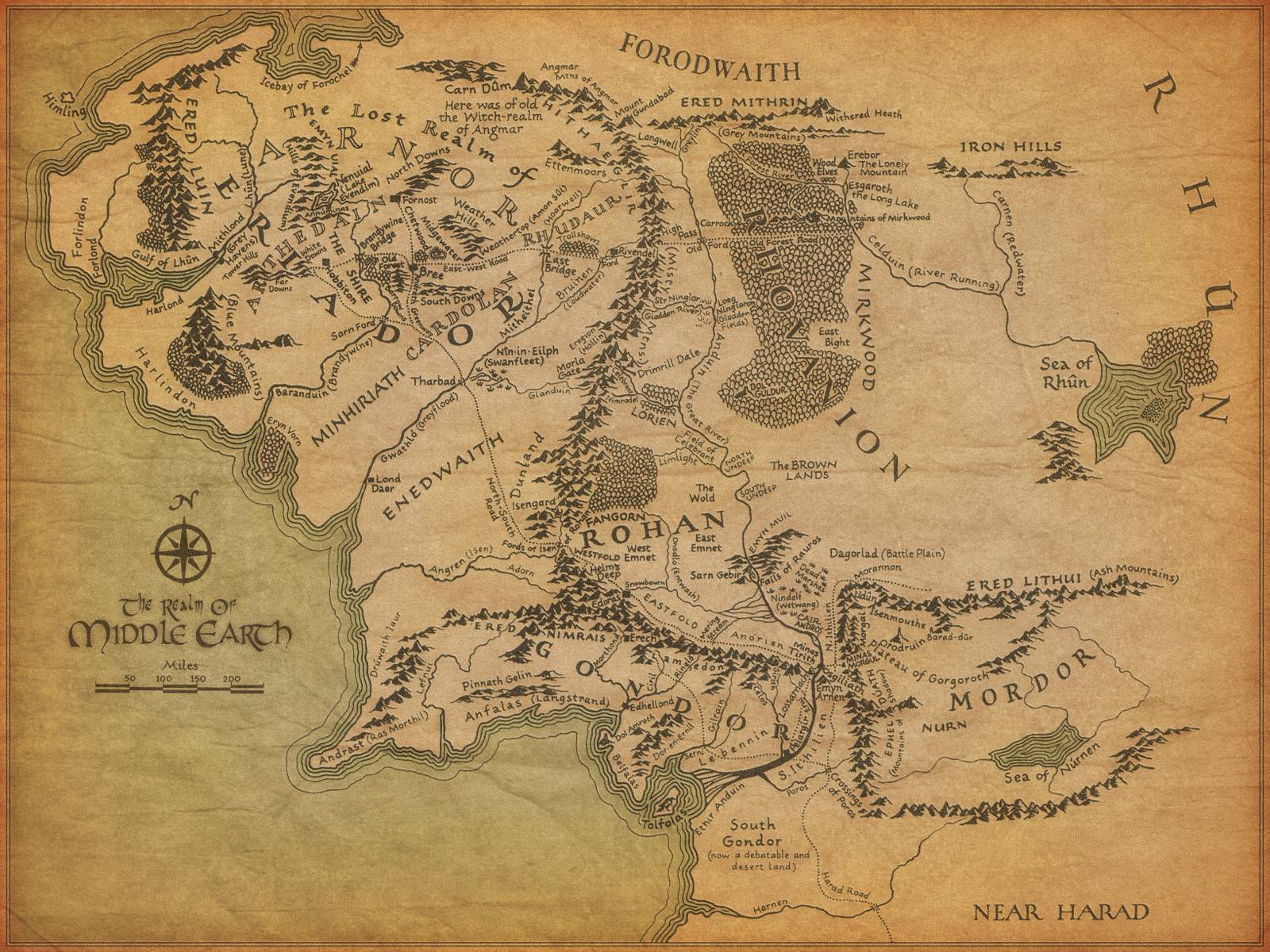 Map of Middle Earth