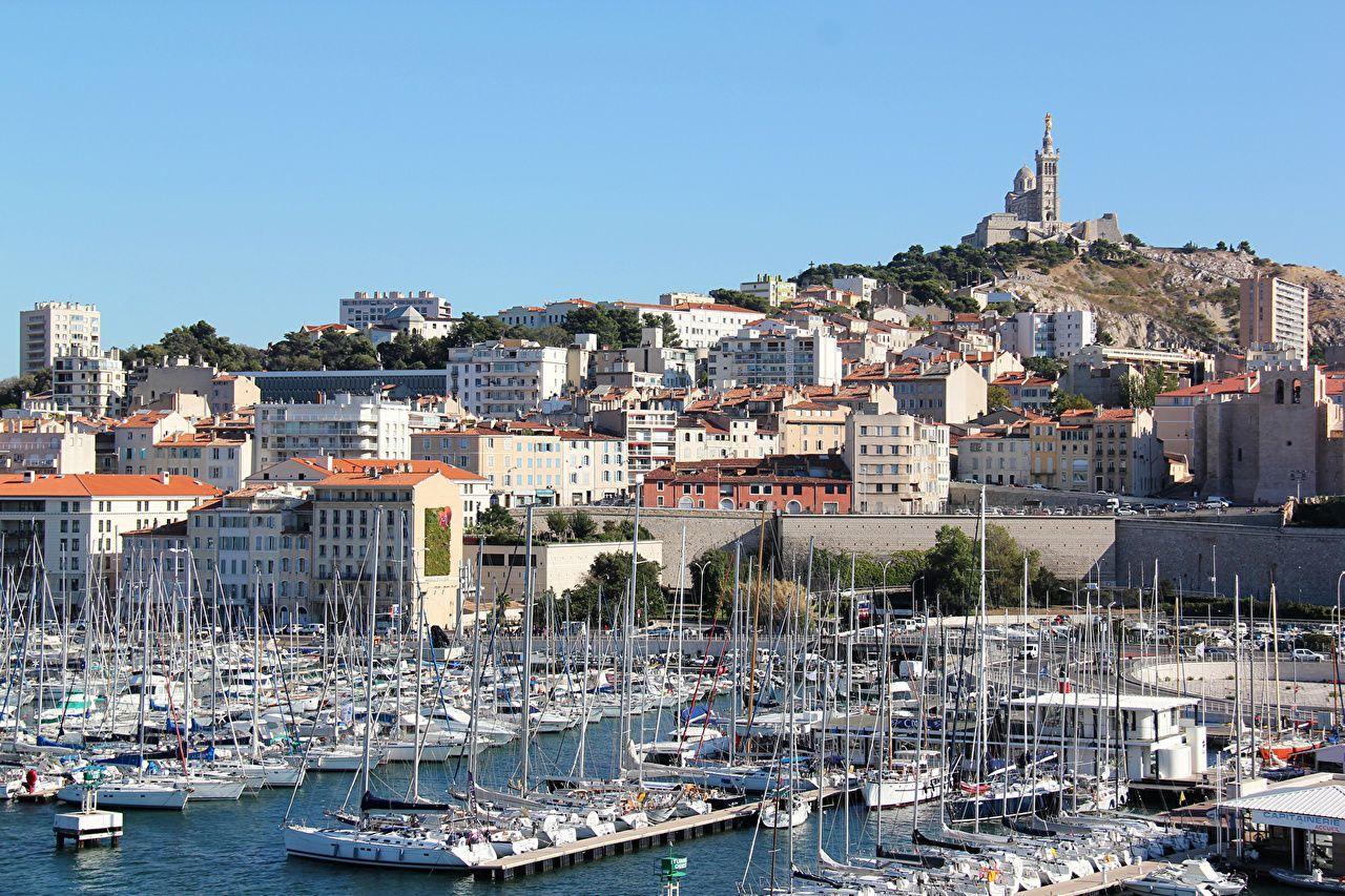 Picture Marseille France Sailing Marinas Cities Houses